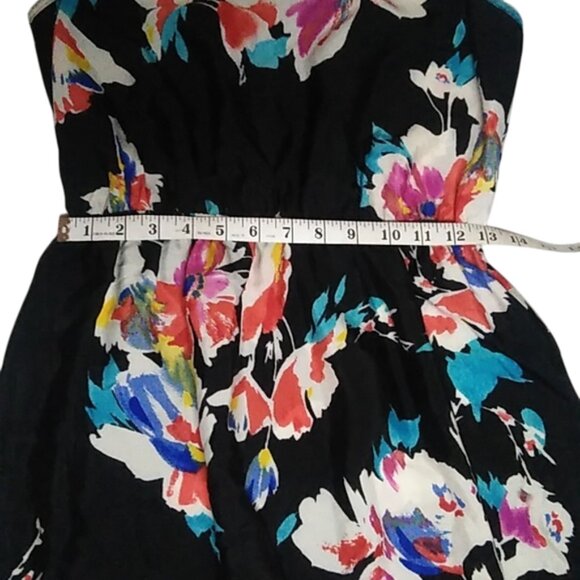 XHILARATION, FLORAL PRINT SLEEVELESS HIGH-LOW DRESS, COLOR: COLORFUL, SIZE:M - Picture 10 of 10
